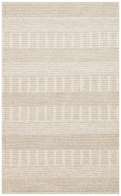 Natural Sweater Knit Patterned Natural Hand-Woven Knitted Beige Carpet Living Room Kitchen Hallway Carpet