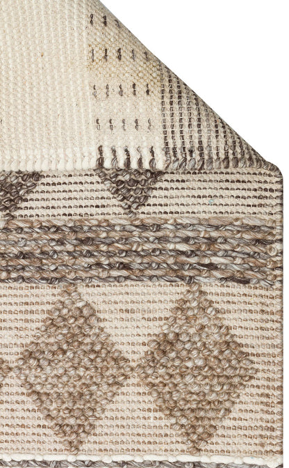 Natural Sweater Knitted Patterned Natural Hand-Woven Knitted Gray Carpet Living Room Kitchen Hallway Carpet