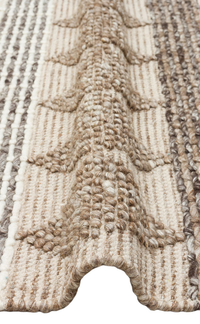 Natural Sweater Knitted Patterned Natural Hand-Woven Knitted Gray Carpet Living Room Kitchen Hallway Carpet