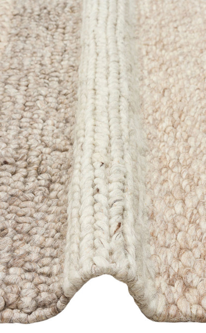 Natural Hand-Woven Knitted Carpet with Natural Sweater Knitted Pattern