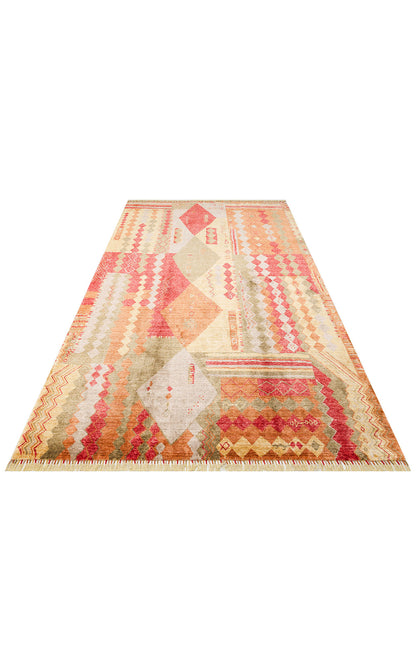 Authentic Patterned Hand Woven Natural Material Red Uşak Carpet Living Room Kitchen Hallway Room Carpet