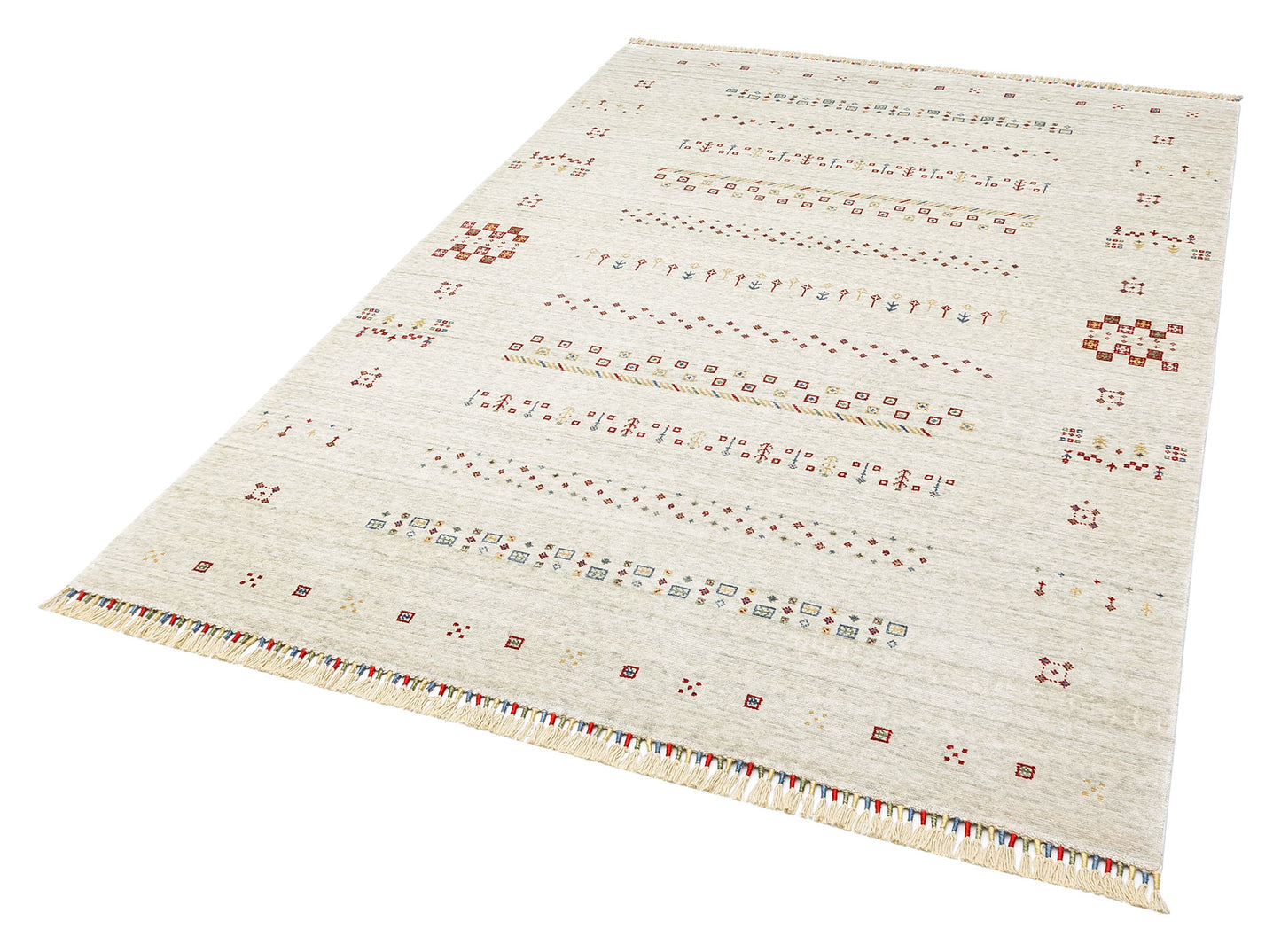 Authentic Patterned Hand Woven Natural Material Beige Uşak Carpet Living Room Kitchen Hallway Room Carpet