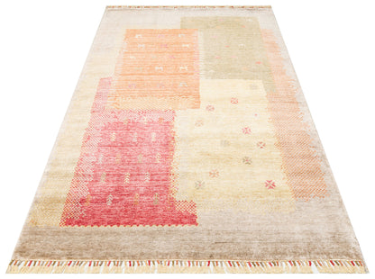 Authentic Patterned Hand Woven Natural Material Beige Uşak Carpet Living Room Kitchen Hallway Room Carpet