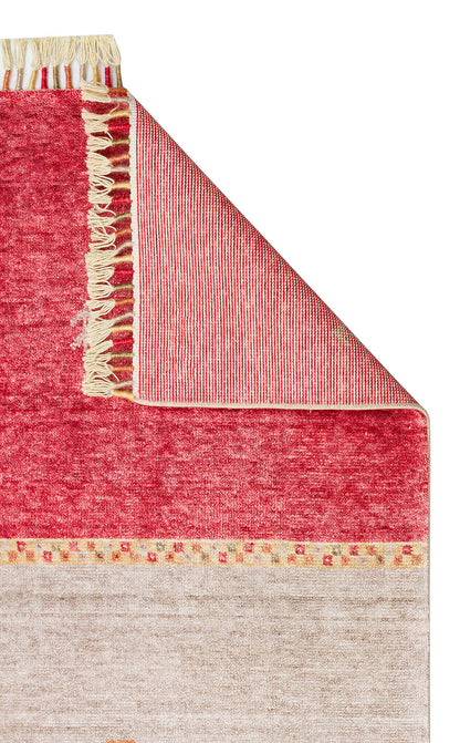 Authentic Patterned Hand Woven Natural Material Red Uşak Carpet Living Room Kitchen Hallway Room Carpet