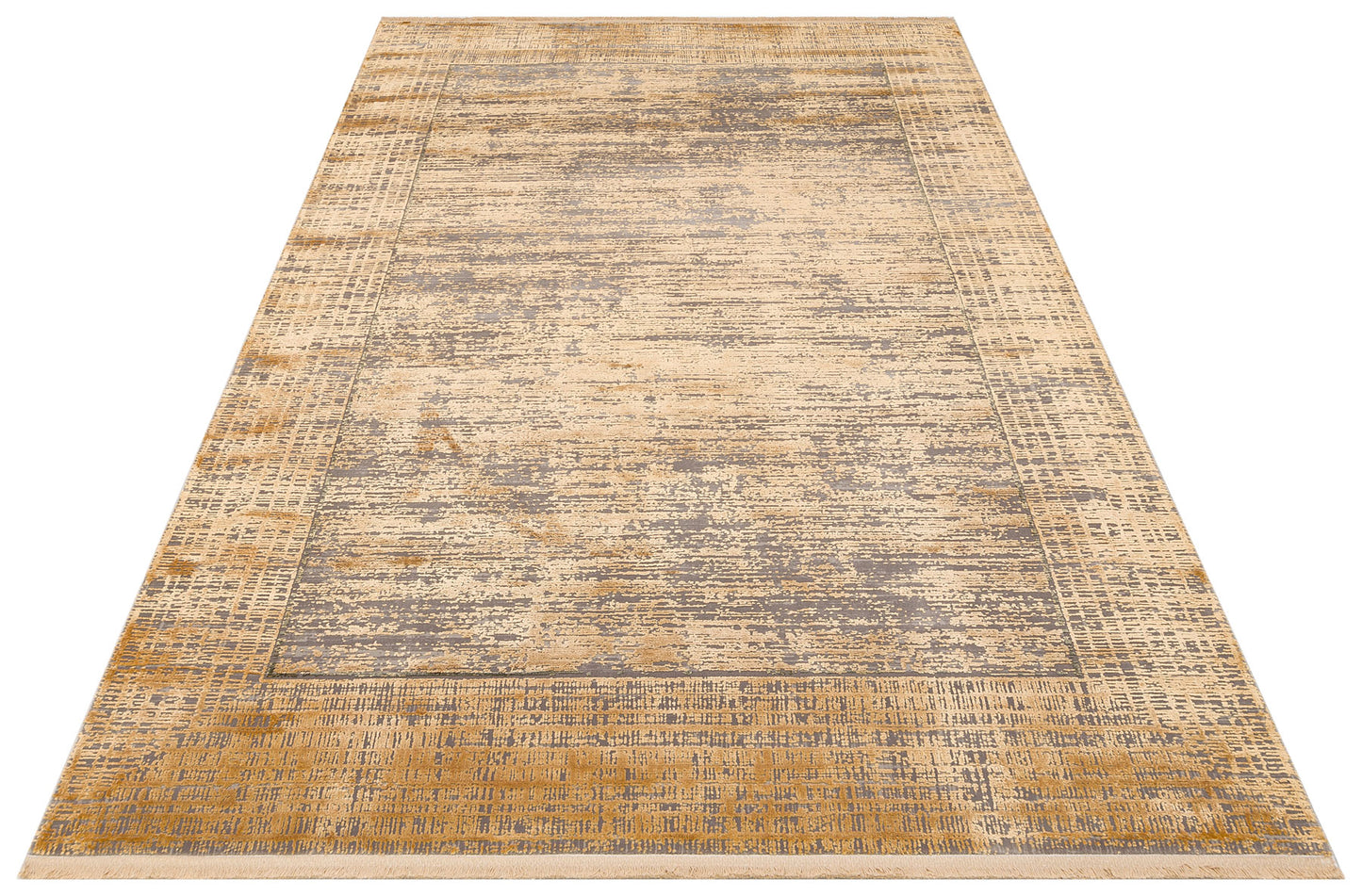 Sparkling Bamboo Natural High Quality Closely Woven ModernHigh Low Texture Antique Gold Living Room Carpet