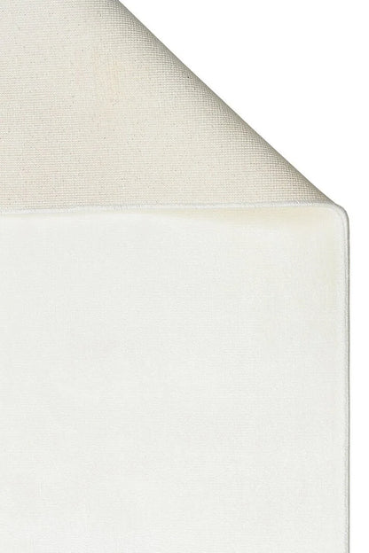 Luma White Solid Color Simple Pure Bamboo Natural Material Rug Minimalist Bright Modern Luxury Living Room Rug - White