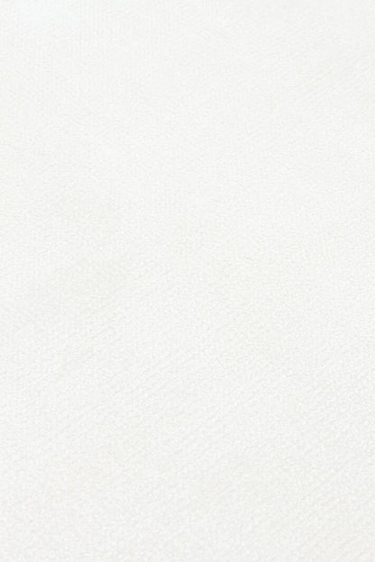 Luma White Solid Color Simple Pure Bamboo Natural Material Rug Minimalist Bright Modern Luxury Living Room Rug - White