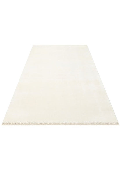Luma White Solid Color Simple Pure Bamboo Natural Material Rug Minimalist Bright Modern Luxury Living Room Rug - White