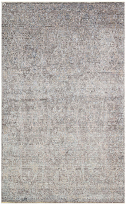 Uşak Carpet Special Anthracite Bronze Living Room Carpet Produced by Hand on Special Looms