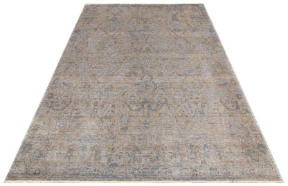 Uşak Carpet Special Beige Living Room Carpet Produced by Hand on Special Looms