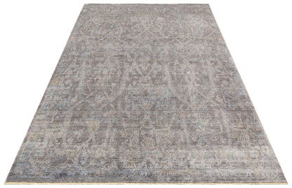 Uşak Carpet Special Anthracite Bronze Living Room Carpet Produced by Hand on Special Looms