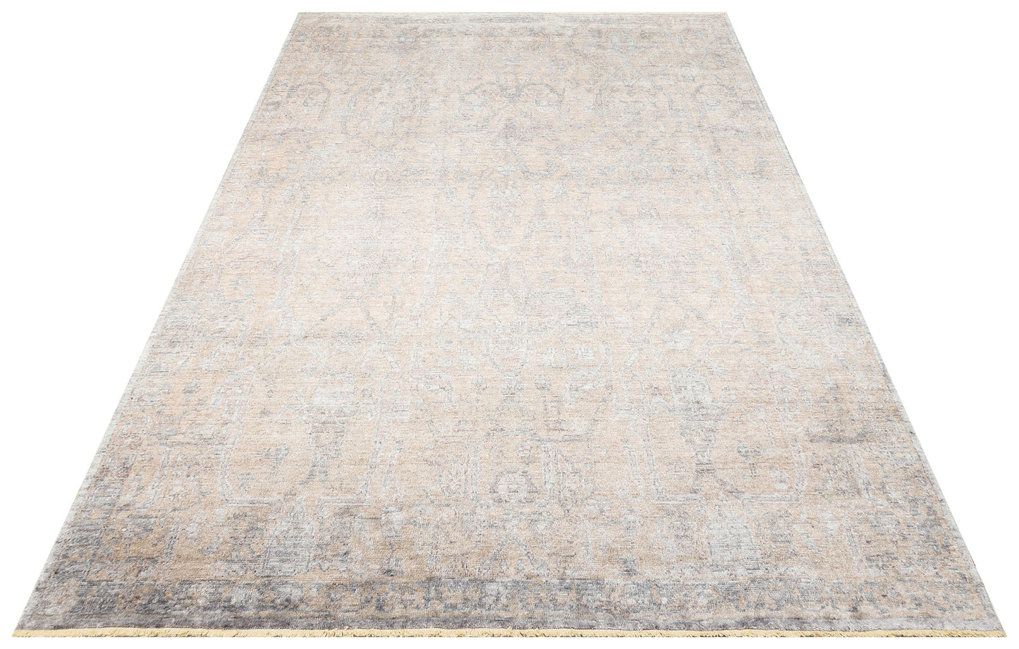 Uşak Carpet Special Beige Living Room Carpet Produced by Hand on Special Looms