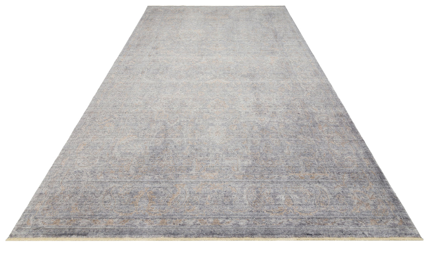 Uşak Carpet Special Gray Bronze Living Room Carpet Produced by Hand on Special Looms