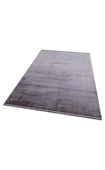 Shiny Natural Material Bamboo Plain Anthracite Color Soft Textured Modern Machine Made Living Room Carpet