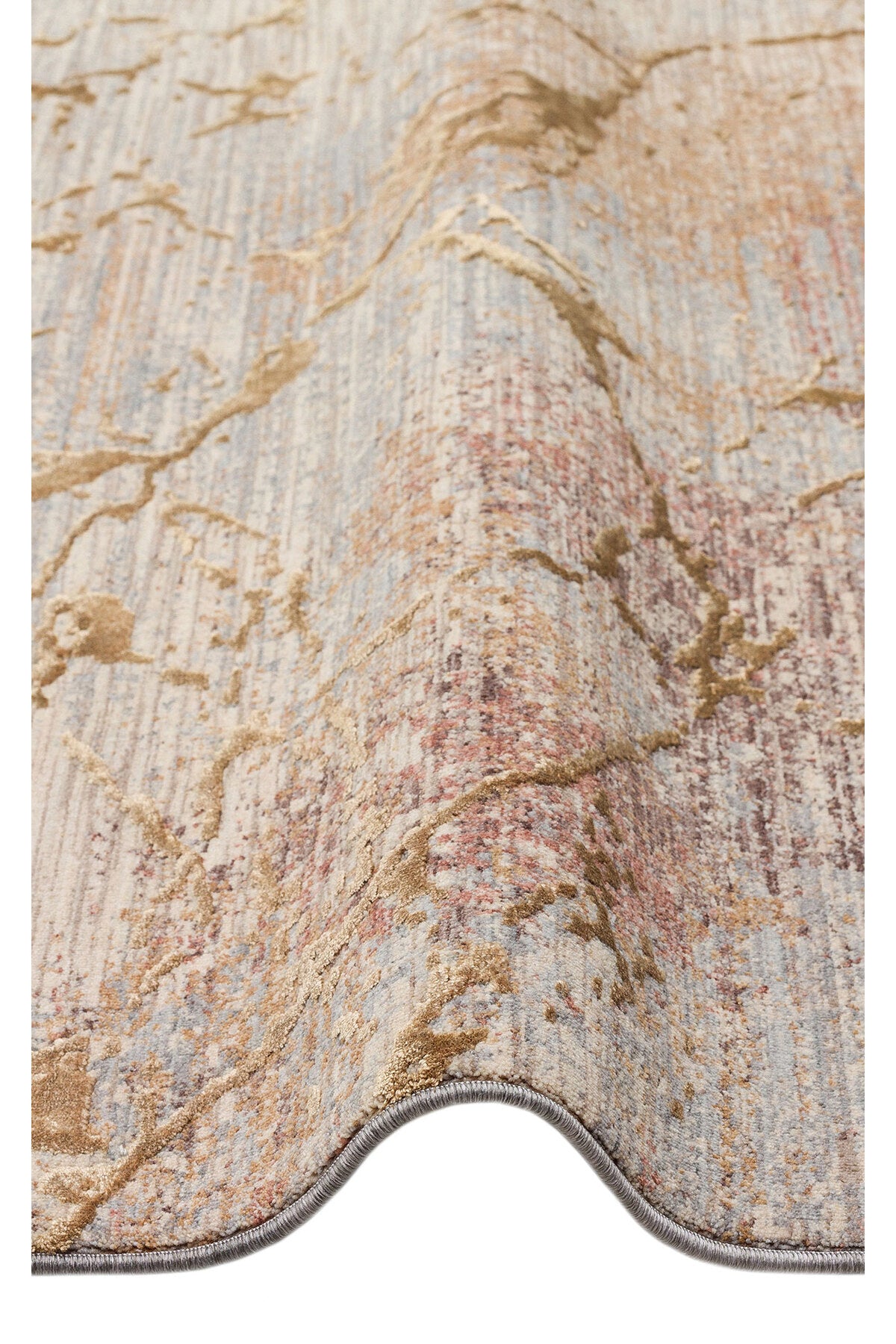 Patina Klasik Vintage Kabartmalı Bej Sık Dokuma Yumuşak Dokulu Modern Dekoratif Salon Halısı