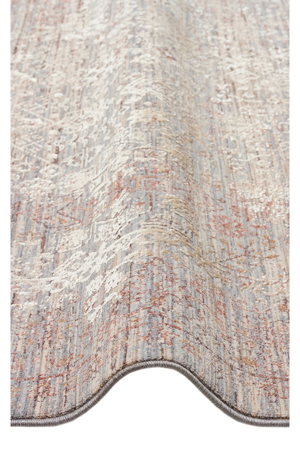 Patina Klasik Vintage Kabartmalı Bej Sık Otantik Dokuma Yumuşak Dokulu Modern Dekoratif Salon Halısı