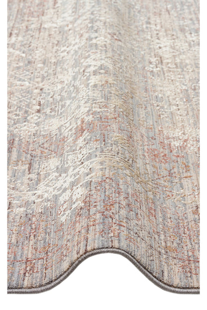 Patina Klasik Vintage Kabartmalı Bej Sık Otantik Dokuma Yumuşak Dokulu Modern Dekoratif Salon Halısı