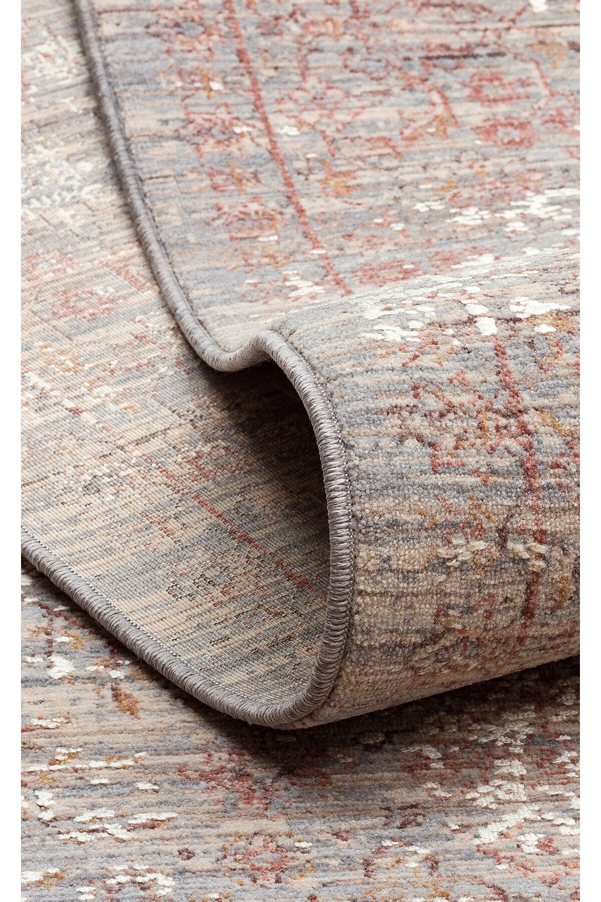 Patina Klasik Vintage Kabartmalı Bej Sık Otantik Dokuma Yumuşak Dokulu Modern Dekoratif Salon Halısı