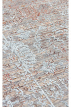 Patina Klasik Vintage Kabartmalı Bej Sık Otantik Dokuma Yumuşak Dokulu Modern Dekoratif Salon Halısı