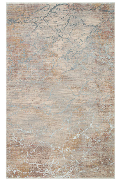 Patina Klasik Vintage Kabartmalı Gri Bej Sık Dokuma Yumuşak Dokulu Modern Dekoratif Salon Halısı