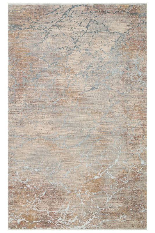 Patina Klasik Vintage Kabartmalı Gri Bej Sık Dokuma Yumuşak Dokulu Modern Dekoratif Salon Halısı