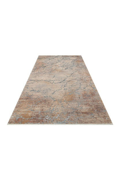 Patina Klasik Vintage Kabartmalı Gri Bej Sık Dokuma Yumuşak Dokulu Modern Dekoratif Salon Halısı