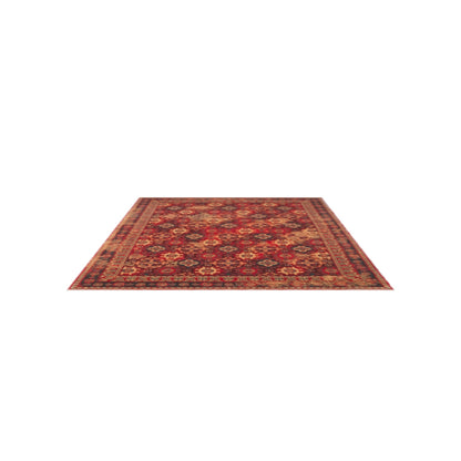 Renaissance Handmade Anatolian Motif Red Wool Traditional Pattern Retro Authentic Living Room Rug