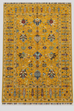 Sultani El Dokuma Motifli Klasik Oryantal Desenli Vintage Premium Dekoratif Salon Halısı - Sarı