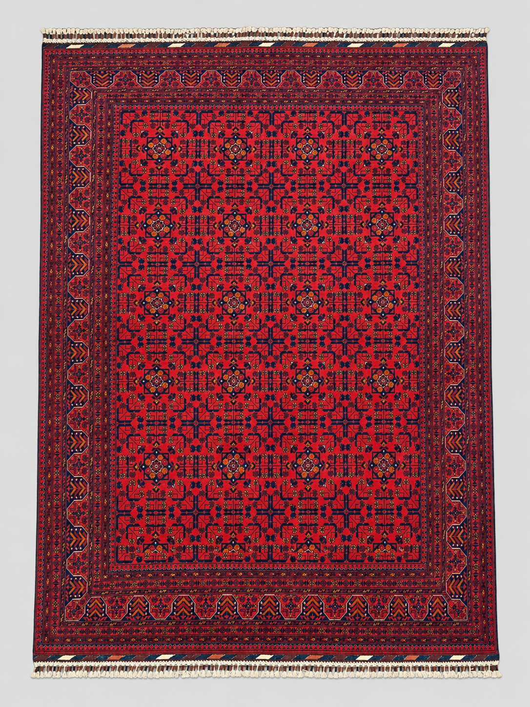 El Dokuma Bilicik Motifli Geleneksel Etnik Desenli Vintage Premium Dekoratif Salon Halısı - Bordo