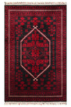 Sahra Handmade Nostalgic Navy Blue Authentic Traditional Uşak Motif Fringed Luxury Classic Living Room Rug