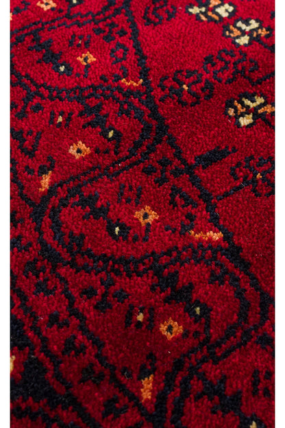 Sahra El Emeği Nostaljik Lacivert Otantik Geleneksel Uşak Motifli Saçaklı Lüks Klasik Salon Halısı