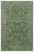 Antique Persian Vintage Classic Green Ethnic Motif Retro Polyester Modern Patterned Authentic Living Room Rug