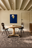Atlas Series Carpet Dark Grey Uşak Pattern Fringed Lyocell Textured Special Loom Living Room Carpet