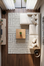 Nevada White Floral Pattern Soft Pile Machine Washable Rug | Living Room Kids Room Hallway Runner Modern