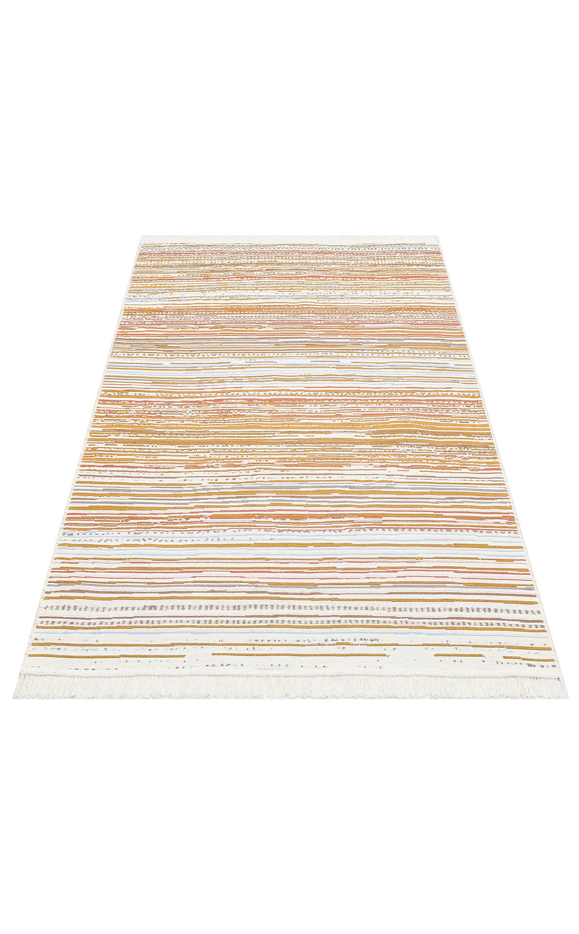 Modern Patterned Woven Washable Double Sided Cotton Colored Rug