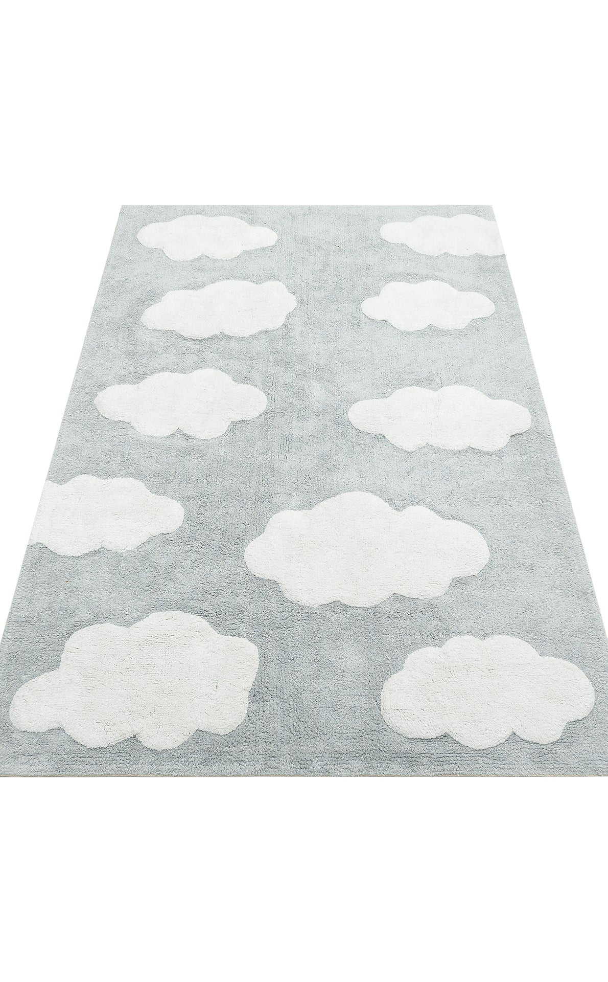 Natural Cotton Colored Baby Room Carpet, Children's Room Carpet, Washable, Non-Slip Based, Removes Stains