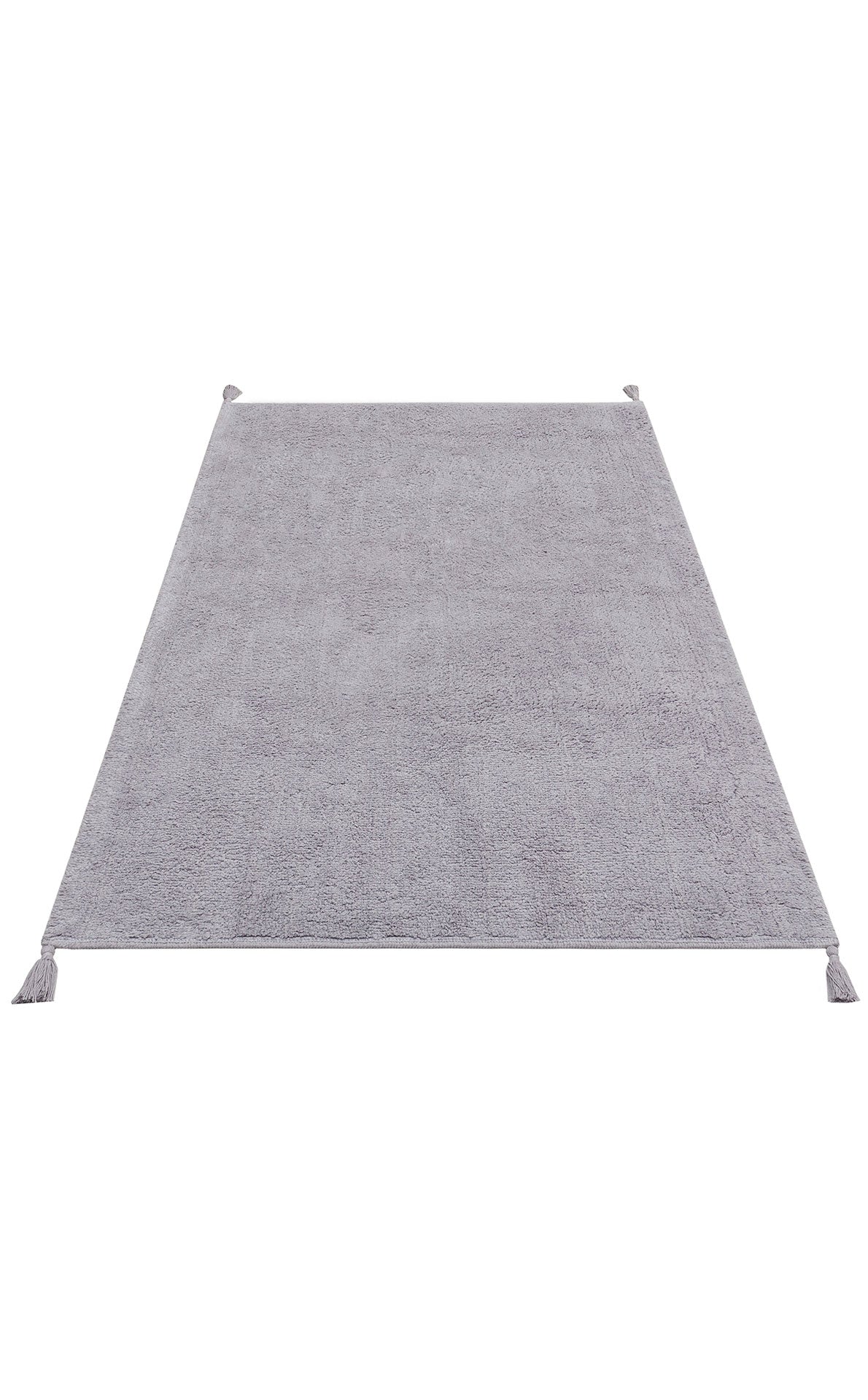 Natural Cotton Gray Baby Room Carpet Children's Room Carpet Washable Non-Slip Based Easy Stain Removal