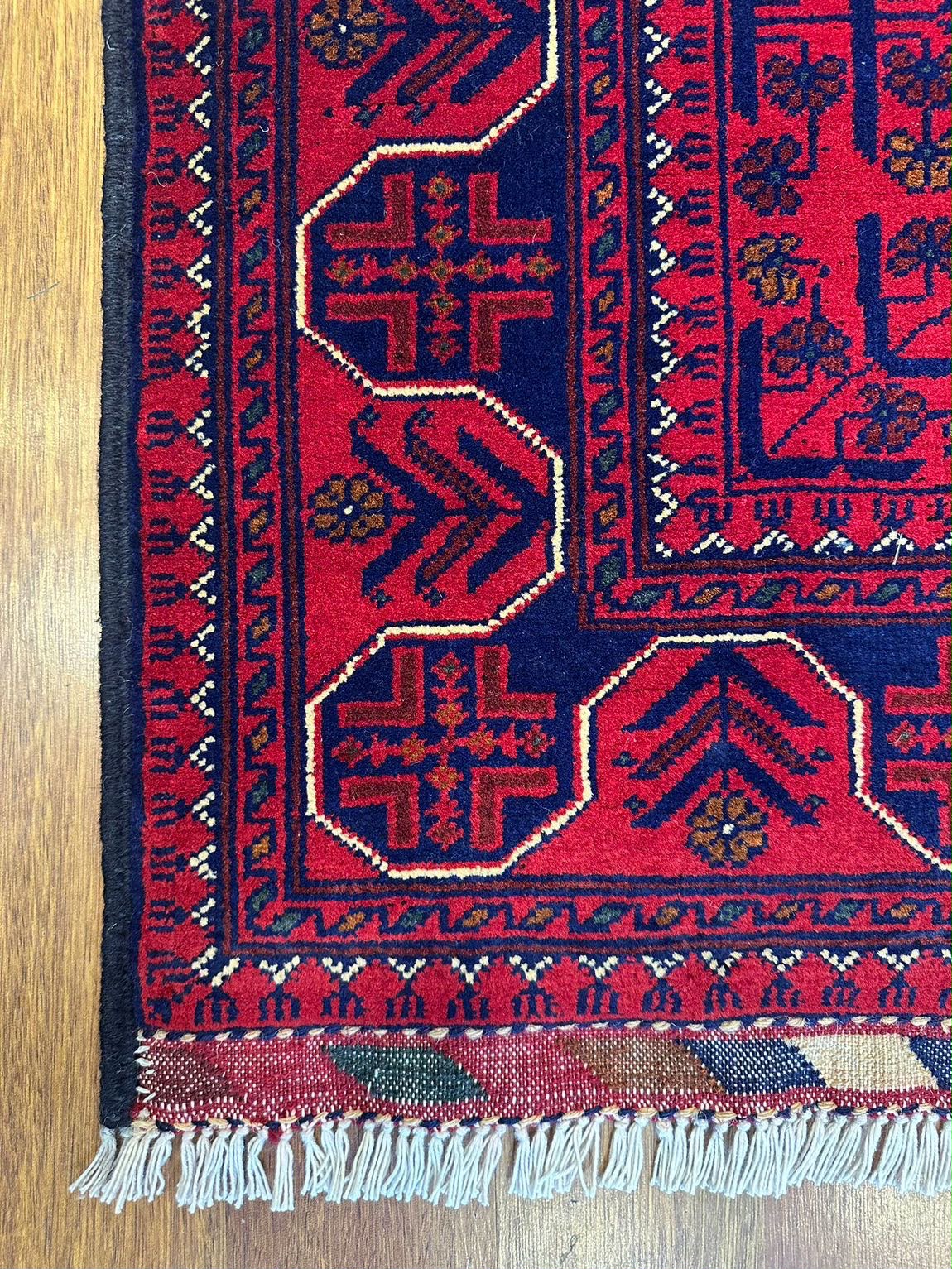 Hamyap Kırmızı Geleneksel Anadolu Desenli El Dokuma Premium Vintage Yün Koridor Antre Halısı - Kırmızı