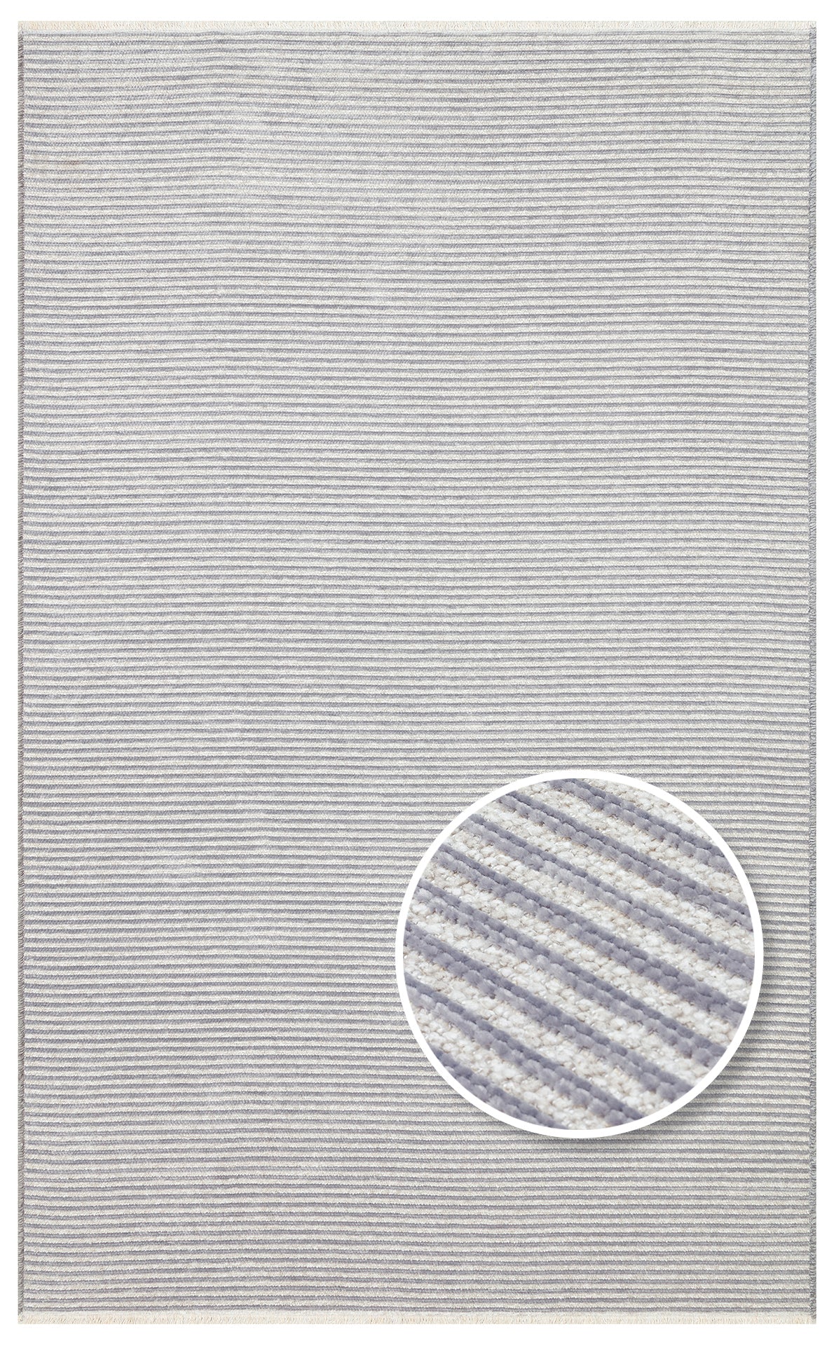 Soft Textured Antiallergic Lint Dustproof Antibacterial Practical Washable Non-Slip Gray Rug