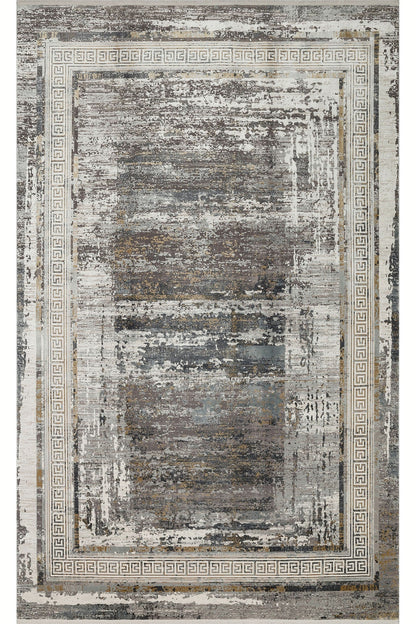 Luminous Bamboo Natural High Quality Closely Woven ModernHigh Low Texture Gray Beige Living Room Carpet