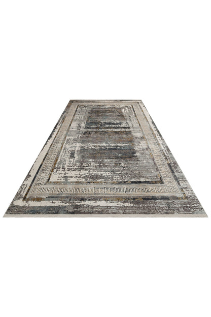 Luminous Bamboo Natural High Quality Closely Woven ModernHigh Low Texture Gray Beige Living Room Carpet