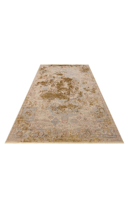 Vintage Soft Textured Nostalgia Closely Woven Bamboo Camel Brown Special Living Room Carpet