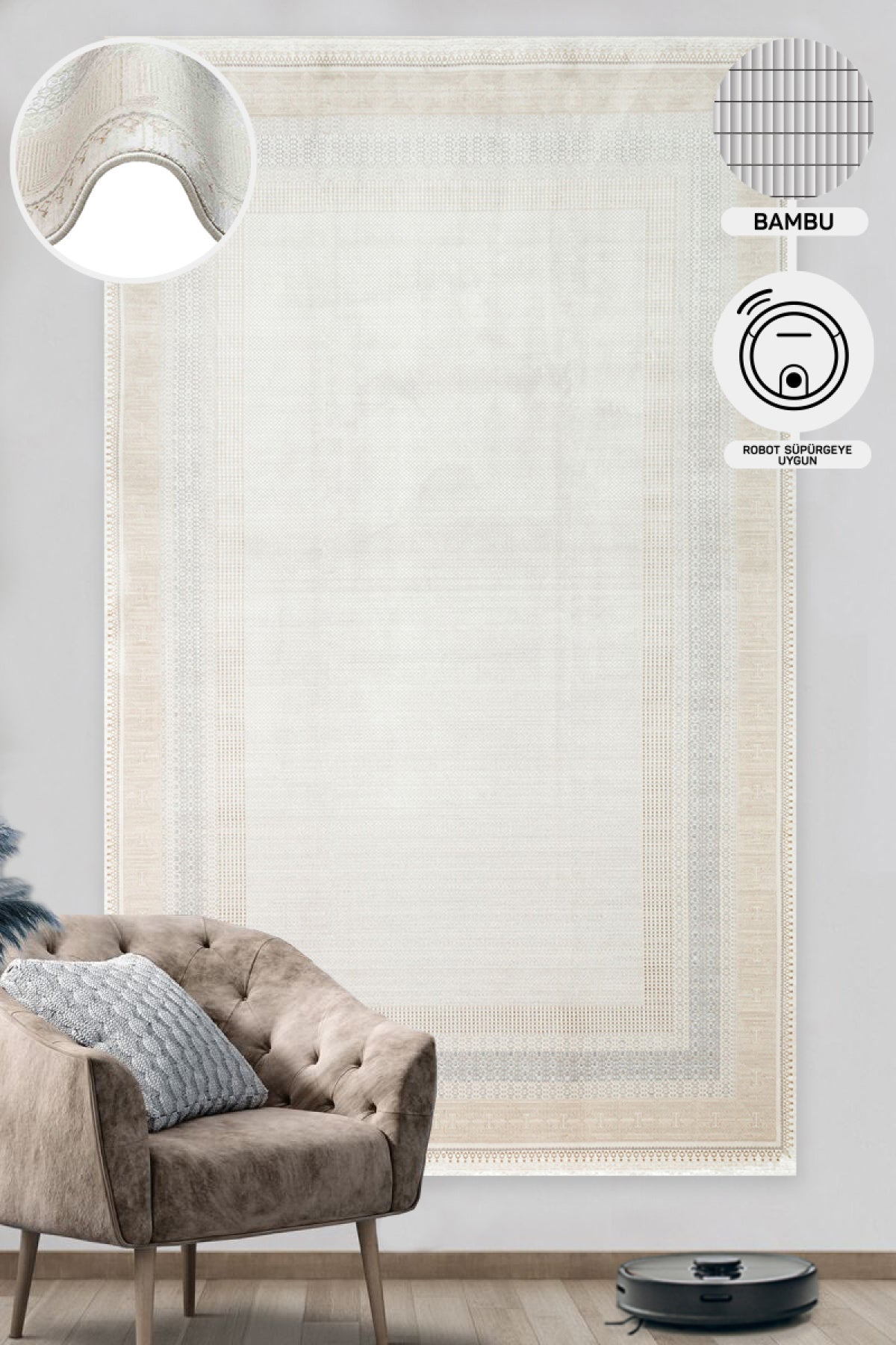 High Quality Closely Woven Modern Soft Textured Cream Gold Color Custom Living Room Carpet