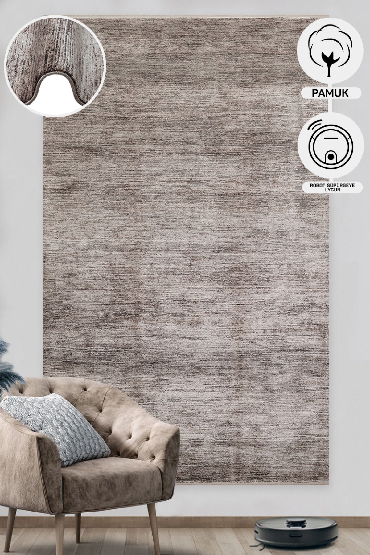 High Quality Closely Woven Soft Textured Gray Custom Living Room Carpet