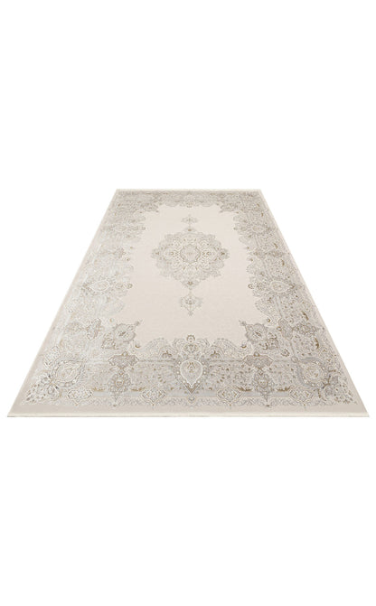 Closely Woven Modern Soft Textured High Quality Special Design Cream Gray Living Room Carpet