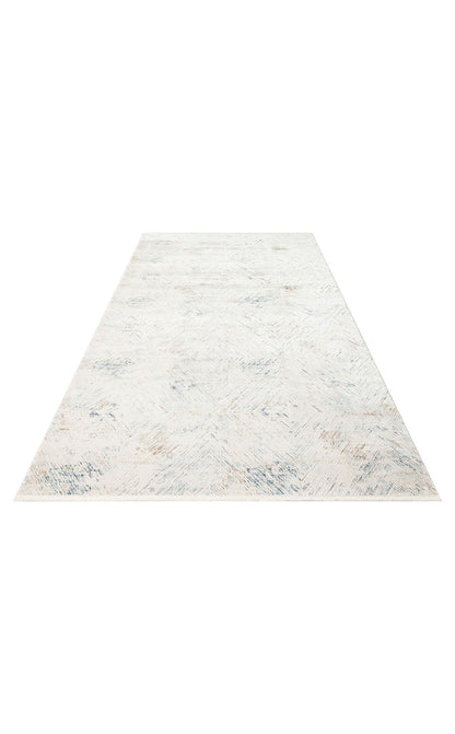 Closely Woven Modern Soft Textured High Quality Special Design Cream Blue Living Room Carpet