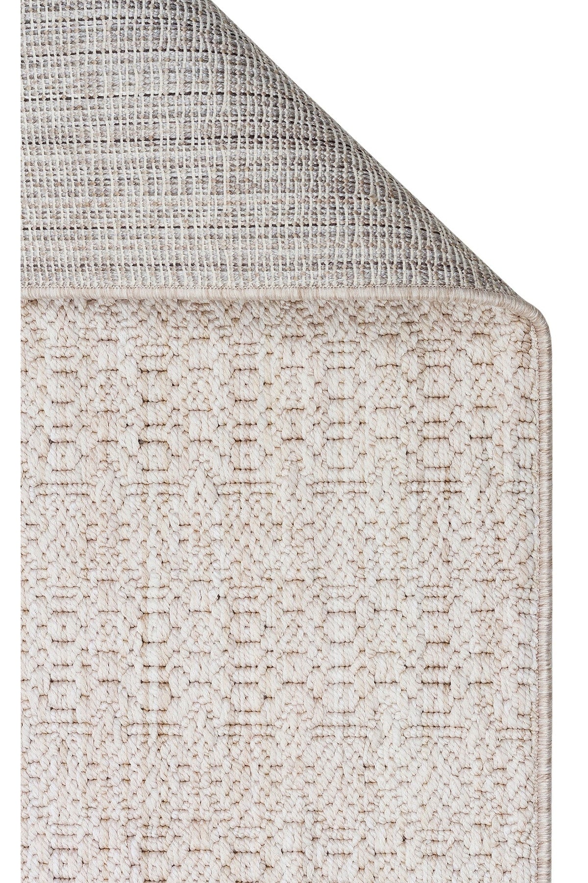 Soft Textured Antiallergic Modern Knitted Beige Carpet Living Room Kitchen Hallway Bedroom Carpet