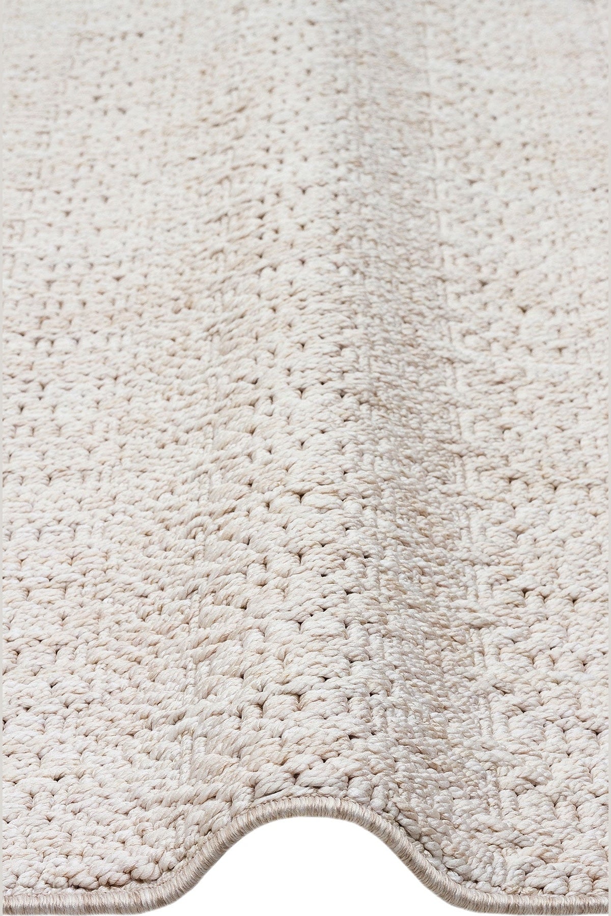 Soft Textured Antiallergic Modern Knitted Beige Carpet Living Room Kitchen Hallway Bedroom Carpet