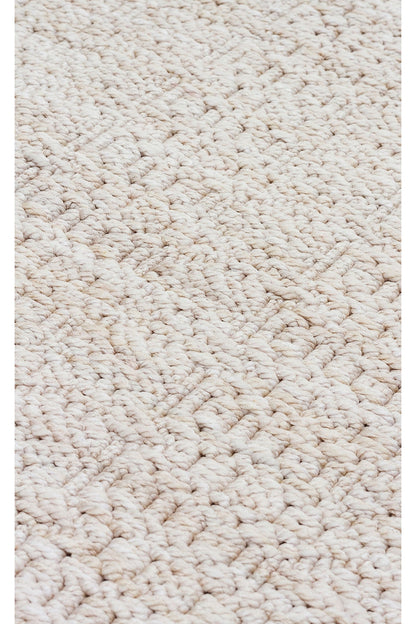 Soft Textured Antiallergic Modern Knitted Beige Carpet Living Room Kitchen Hallway Bedroom Carpet