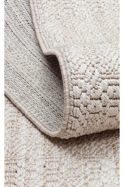 Soft Textured Antiallergic Modern Knitted Beige Carpet Living Room Kitchen Hallway Bedroom Carpet